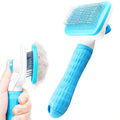 NestNudge Self-Cleaning Slicker Brush — One-Click Grooming Brush for Cats & Small-to-Medium Dogs